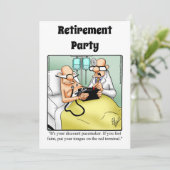 Party Einladungen des Spaßes für die sonnige mediz (Stehend Vorderseite)