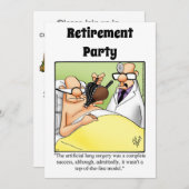 Party Einladungen des Spaßes für die sonnige mediz (Vorne/Hinten)