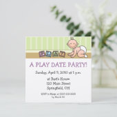 Party Einladungen des Spieldatums (Stehend Vorderseite)