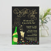 Party Einladungen des Sylvesterabends (Stehend Vorderseite)