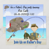 Party Einladungen des Vatertags (Vorne/Hinten)