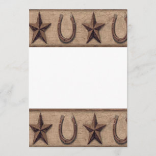 Party Einladungen des Westerns