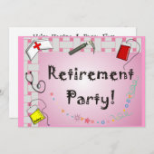 Party Einladungen, die sich in der Krankenversorgu Einladung (Vorne/Hinten)