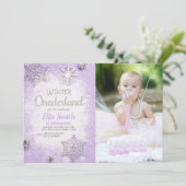 Party Einladungen für das individuelle Winterwunde (Stehend Vorderseite)