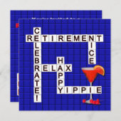 Party Einladungen für das Ruhestand - Puzzle (Vorne/Hinten)