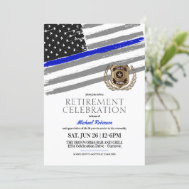 Party Einladungen für das Ruhestand von Polizeibea