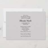 Party Einladungen für das White Script-Foto (Rückseite)