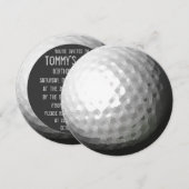 Party Einladungen für den Golf-Themenkreis (Vorne/Hinten)