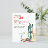 Party Einladungen für den Haushalt Fiesta (Stehend Vorderseite)