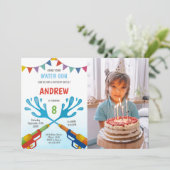 Party Einladungen für den individuellen Spaß von K (Stehend Vorderseite)