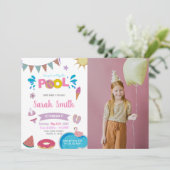 Party Einladungen für den individuellen Spaß von K (Stehend Vorderseite)