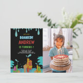 Party Einladungen für den individuellen Spaß von K (Stehend Vorderseite)