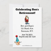 Party Einladungen für den Spaß von Funny Retiremen (Rückseite)