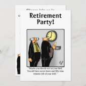 Party Einladungen für den Spaß von Funny Retiremen (Vorne/Hinten)