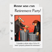Party Einladungen für den Spaß von Funny Retiremen (Vorne/Hinten)