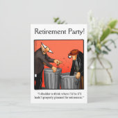 Party Einladungen für den Spaß von Funny Retiremen (Stehend Vorderseite)