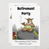 Party Einladungen für den Spaß von Funny Retiremen (Vorne/Hinten)
