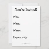 Party Einladungen für den Spaß von Funny Retiremen (Rückseite)