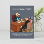 Party Einladungen für den Spaß von Funny Retiremen (Stehend Vorderseite)