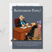 Party Einladungen für den Spaß von Funny Retiremen (Vorne/Hinten)