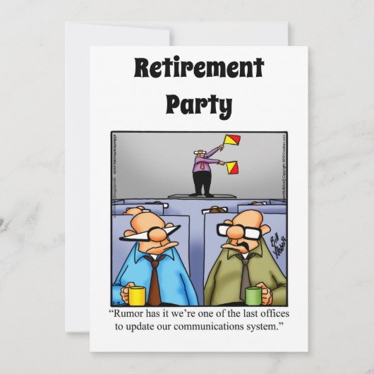 Party Einladungen für den Spaß von Funny Retiremen (Vorderseite)
