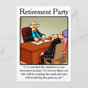 Party Einladungen für den Spaß von Funny Retiremen