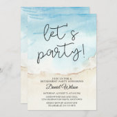 Party Einladungen für die Altersversorgung (Vorne/Hinten)