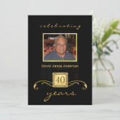 Party Einladungen für die Altersversorgung - Einla (Stehend Vorderseite)