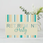 Party Einladungen für die Altersvorsorge (Stehend Vorderseite)