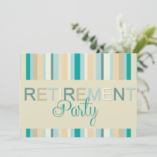 Party Einladungen für die Altersvorsorge (Stehend Vorderseite)