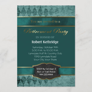 Party Einladungen für die aquamarine Raute