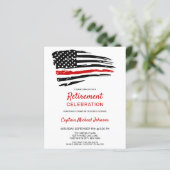 Party Einladungen für die Einstellung von Feuerweh (Stehend Vorderseite)