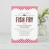 Party Einladungen für die Fischerei (Stehend Vorderseite)