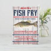 Party Einladungen für die Fischerei (Stehend Vorderseite)
