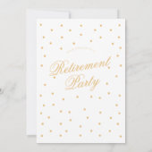 Party Einladungen für die Goldene Altersversorgung (Rückseite)