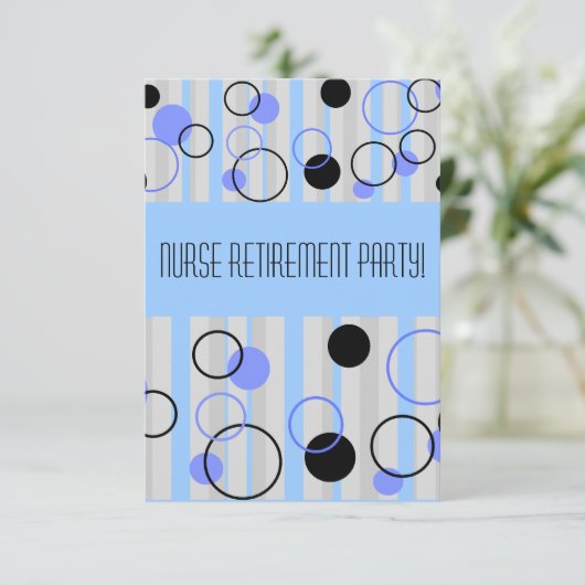 Party Einladungen für die Krankenversicherung Retr (Stehend Vorderseite)