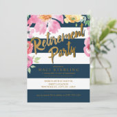 Party Einladungen für die Retirement von Gold, Flo (Stehend Vorderseite)