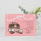 Party Einladungen für die Verheiratung (Stehend Vorderseite)