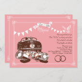 Party Einladungen für die Verheiratung (Vorne/Hinten)