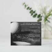 Party Einladungen für Golfveranstaltungen (Stehend Vorderseite)