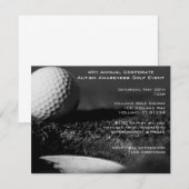 Party Einladungen für Golfveranstaltungen (Vorne/Hinten)