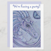 Party Einladungen für Kinderdrachen (Vorne/Hinten)