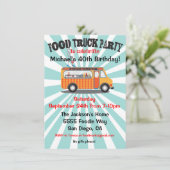 Party Einladungen für LKW (Stehend Vorderseite)