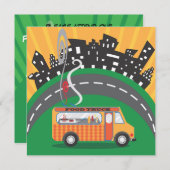 Party Einladungen für LKW-Block (Vorne/Hinten)