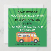 Party Einladungen für LKW-Block (Rückseite)