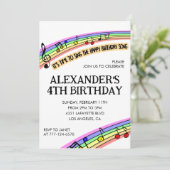 Party Einladungen für Regenbogenspass Kinder (Stehend Vorderseite)