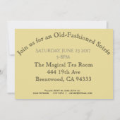 Party Einladungen für viktorianische Ansammlung (Rückseite)