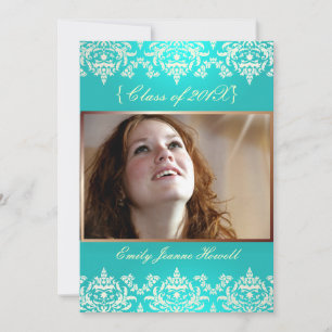 Party Einladungen für Vintage Damaskus/Abschlüsse