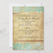 Party Einladungen für Vintage Damaskus/Abschlüsse (Rückseite)