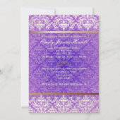 Party Einladungen für Vintage Damaskus/Abschlüsse (Rückseite)